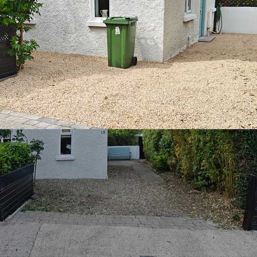 stones driveway project